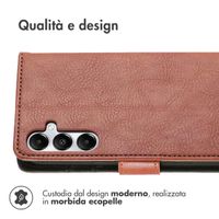 imoshion Cover a libro di Lusso Samsung Galaxy A15 (5G/4G) - Marrone