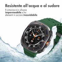imoshion Cinturino Ocean in silicone Samsung Galaxy Watch Ultra (2024/2025) - Verde scuro