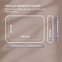 Selencia Custodia per laptop puffy 13-14 pollici - Mocha