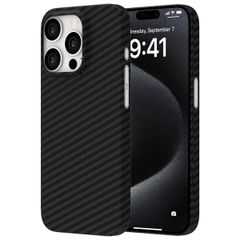 Accezz Cover MagSafe Kevlar® Apple iPhone 15 Pro - Nero