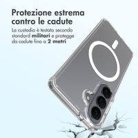 Accezz Cover posteriore Xtreme Impact con MagSafe Samsung Galaxy S26 - Trasparente