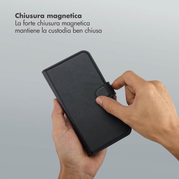 Selencia Libreria rimovibile Olyn con MagSafe Samsung Galaxy A55 - Nero