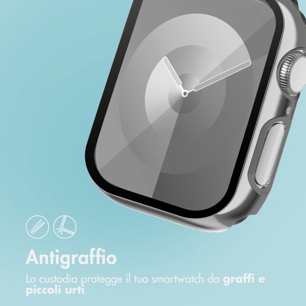 imoshion Cover rigida integrale lucida Apple Watch 7 / 8 / 9 - 45 mm - Argento