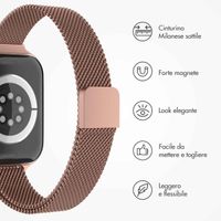 imoshion Cinturino sottile Milanese Apple Watch | 38/40/41/42 mm - Vintage Gold
