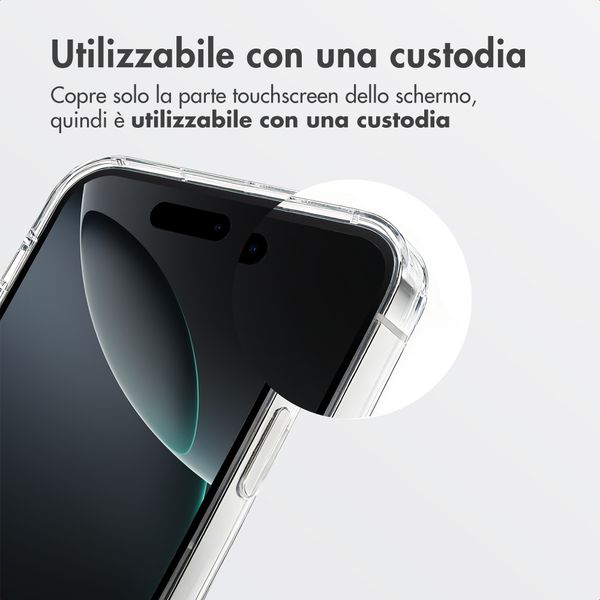 Accezz Vetro temperato privacy + Applicatore Apple iPhone 16 Pro
