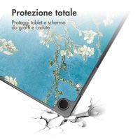 imoshion Cover Trifold Design Samsung Galaxy Tab A9 Plus - Green Plant