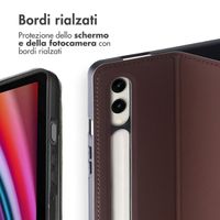 Accezz Cover Tablet Classica Samsung Galaxy Tab S10 Plus / Tab S9 FE Plus / Tab S9 Plus - Marrone