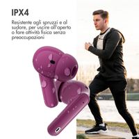 imoshion Aura Pro Auricolari in-ear wireless - Cancellazione attiva del rumore (ANC) - Bordeaux