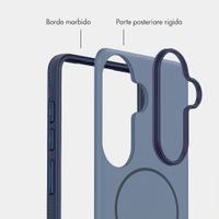 imoshion Cover posteriore Color con Thin MagSafe Ring Samsung Galaxy S25 / S24 - Blu scuro
