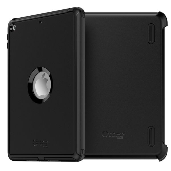 OtterBox Cover Posteriore Defender Resistente Apple iPad 9 (2021) 10.2 pollici / iPad 8 (2020) 10.2 pollici / iPad 7 (2019) 10.2 pollici - Nero