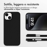 Accezz Cover MagSafe Kevlar® Apple iPhone 15 - Nero