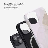 Selencia Cover posteriore Vivid con MagSafe Apple iPhone 14 - Marble Light Brown