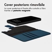 imoshion Cover a libro di lusso 2-in-1 rimovibile Samsung Galaxy S26 FE - Blu