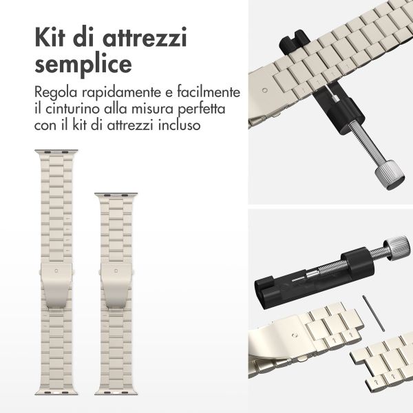 imoshion Cinturino in acciaio Apple Watch | 44/45/46/49 mm - Starlight