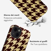 Selencia Cover posteriore Vivid con MagSafe Apple iPhone 13 - Pied-de-Poule
