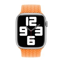 Apple Cinturino Solo intrecciato Apple Watch | 44/45/46/49 mm - Taglia 6 - Bright Orange