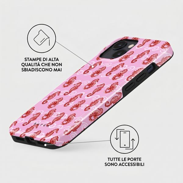Burga Cover Posteriore Resistente con MagSafe Apple iPhone 13 - Coral Reef
