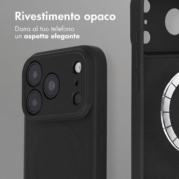 imoshion Cover Posteriore Colorata con MagSafe Apple iPhone 18 Pro / 17 Pro - Nero