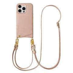 Selencia Cover per telefono Nova con cordino e portacarte Apple iPhone 16 Pro - Dusty Rose