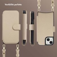 Selencia Cover Riva con MagSafe e cordino Apple iPhone 15 - Beige