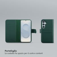 Selencia Libreria rimovibile Olyn con MagSafe Samsung Galaxy S25 / S24 - Verde