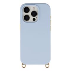 Selencia Cover posteriore Rivièra con MagSafe con ganci rimovibili Apple iPhone 15 Pro - Powder Blue