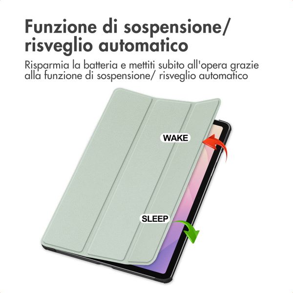 imoshion Cover a libro Trifold Samsung Galaxy Tab S11 - Verde chiaro