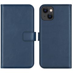Selencia Cover a libro in vera pelle Apple iPhone 13 - Blu