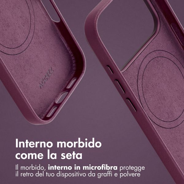 Accezz Cover in Pelle con MagSafe Apple iPhone 18 Pro / 17 Pro - Heath Purple