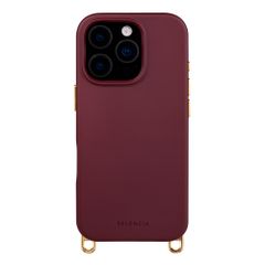 Selencia Cover posteriore Rivièra con MagSafe con ganci rimovibili Apple iPhone 16 Pro - Bold Burgundy