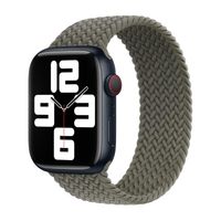 Apple Cinturino Solo intrecciato Apple Watch | 38/40/41/42 mm - Taglia 3 - Olive
