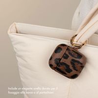 Selencia Cover Sabi stampa pantera  Apple Airpods 1 / 2 - Mocha Brown
