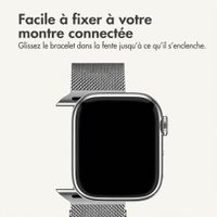 imoshion Milanees magnetisch bandje Apple Watch | 44/45/46/49 mm - Zilver