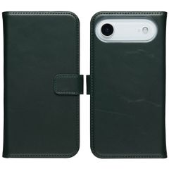 Selencia Cover a libro in vera pelle Apple iPhone Air - Verde