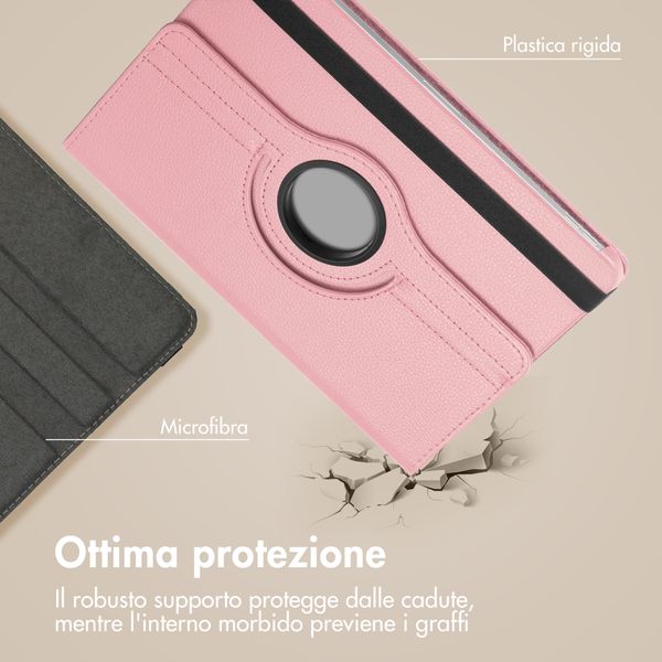 imoshion Cover Girevole a 360° Samsung Galaxy Tab A11 Plus - Rosa