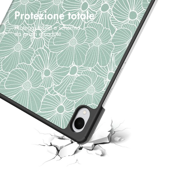 imoshion Cover Trifold Design Samsung Galaxy Tab S11 - Botanica