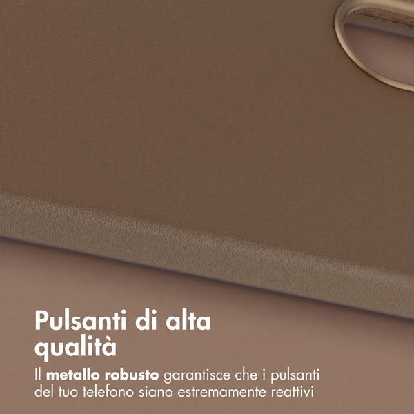Accezz Cover in Pelle con MagSafe Samsung Galaxy A57 (5G) - Marrone caffè