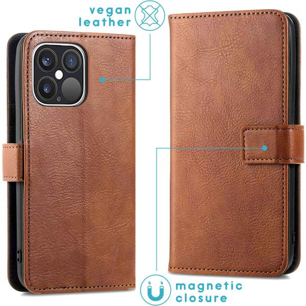 imoshion Cover a libro di Lusso Apple iPhone 13 Pro - Marrone