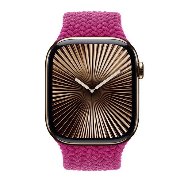 Apple Cinturino Solo intrecciato Apple Watch | 44/45/46/49 mm - Taglia 5 - Magenta
