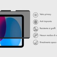 Accezz Pellicola protettiva con privacy magnetica Apple iPad 11 (2025) 11 pollici A16 / iPad 10 (2022) 10.9 pollici