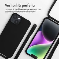 imoshion Cover in Silicone con Cordino Apple iPhone 14 - Nero
