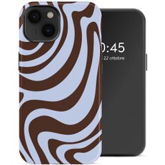 Selencia Cover Posteriore Vivid Apple iPhone 14 - Dream Swirl Chocolate