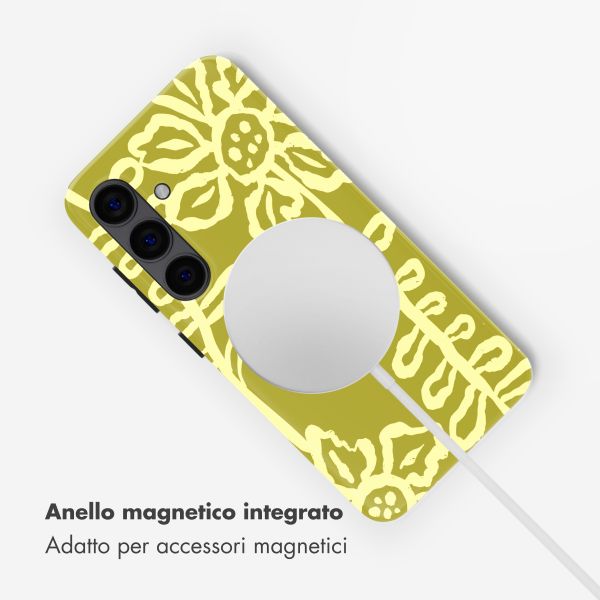 Selencia Cover posteriore Vivid con MagSafe Samsung Galaxy S24 - Chalky Bloom
