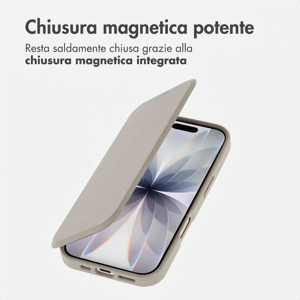 imoshion Bookcase trasparente con MagSafe Apple iPhone 17 - Beige