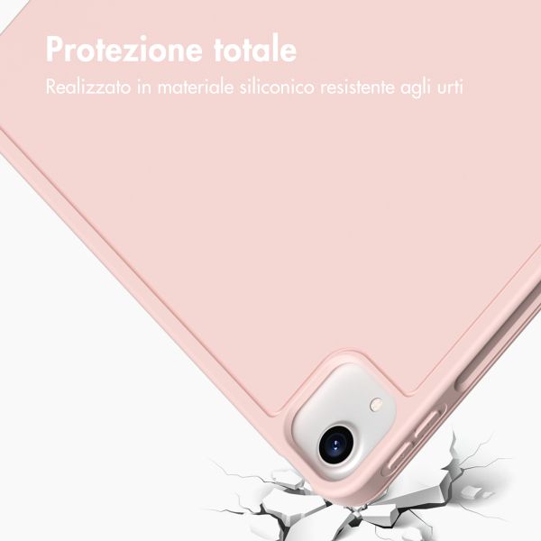 Accezz Cover a libro in silicone Smart Apple iPad Air 13 pollici (2026) M4 / (2025) M3 / (2024) M2 - Rosa