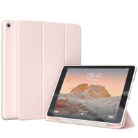 Accezz Cover a libro in silicone Smart Apple iPad 9 (2021) 10.2 pollici / iPad 8 (2020) 10.2 pollici / iPad 7 (2019) 10.2 pollici - Rosa