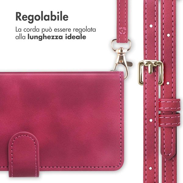 imoshion Cover a libro con Cordino Apple iPhone 17 - Rosso