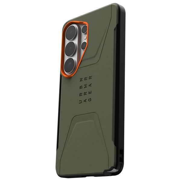 UAG Cover Posteriore Civilian con MagSafe Samsung Galaxy S26 Ultra - Olive Drab / Orange