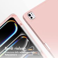 Accezz Cover a libro in silicone Smart Apple iPad Pro 11 (2025) M5 / (2024) M4 - Rosa