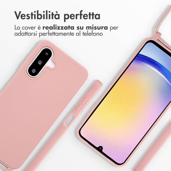imoshion Cover in Silicone con Cordino Samsung Galaxy A26 - Sand Pink